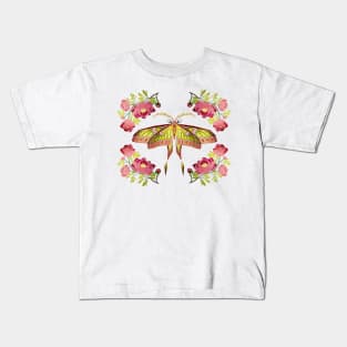 peony moth Kids T-Shirt